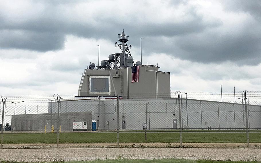 A U.S. Aegis Ashore missile defense system at Naval Support Facility Deveselu, Romania.