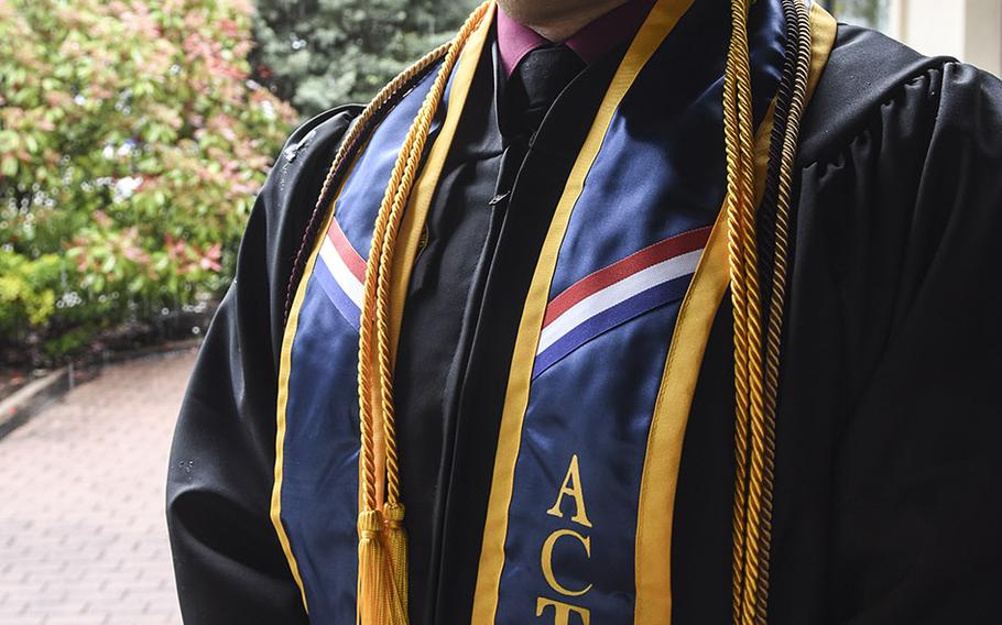 Army Staff Sgt. Andrew ScarboroughÂ received a bachelor's degree in computer networking and cyber security from UMUC Europe on Saturday, May 4, 2019, at Ramstein Air Base, Germany. Scarborough earned a 4.0 GPA, finishing his degree some 18 years after he first started college.