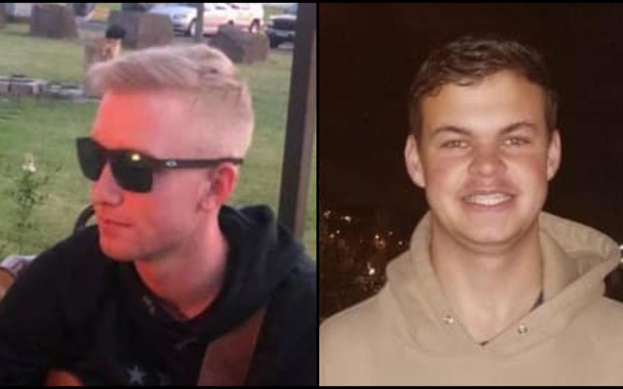 Bradley Reese Haile and Jacob Blackburn died in a car crash on Spangdahlem Air Base. 