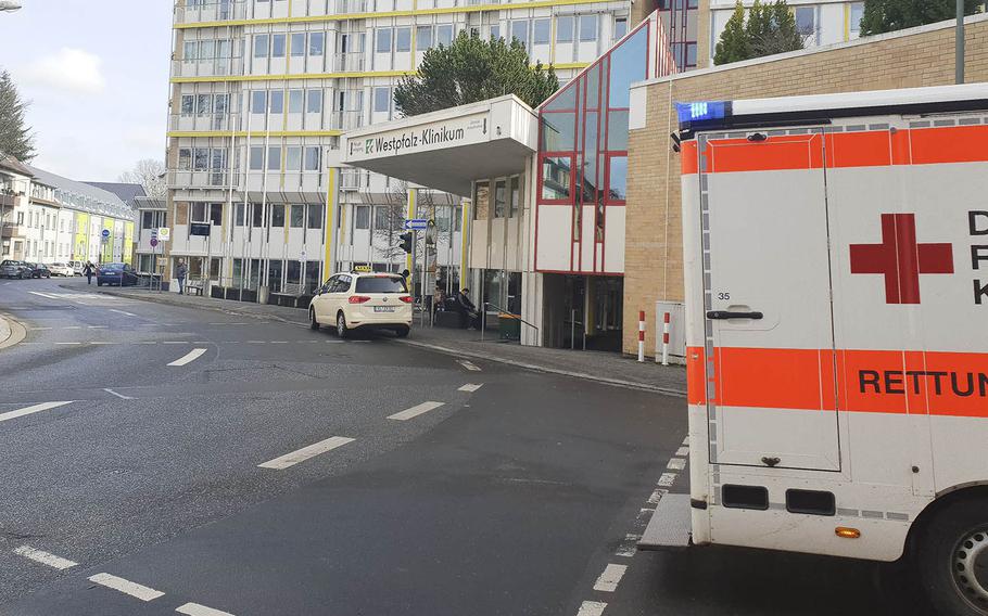 The Westpfalz Klinikum, a hospital in Kaiserslautern, Germany, confirmed that a local man tested positive for coronavirus, Thursday, Feb. 28, 2020.
