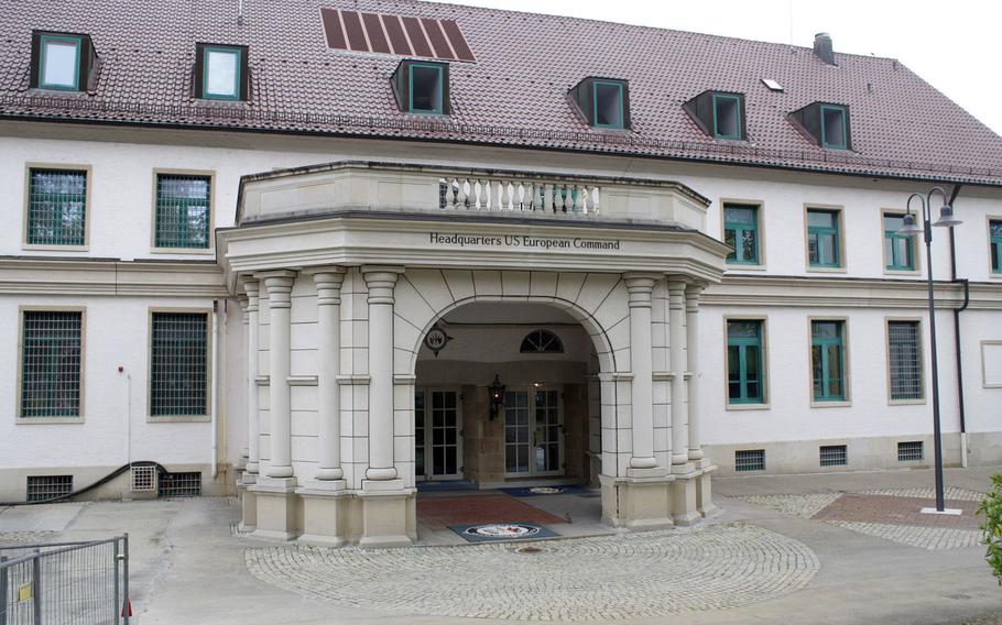 U.S. European Command, headquartered at Stuttgart's Patch Barracks, is expected to move to Mons, Belgium, as part of a drawdown in Germany. The Pentagon has not put forward a timeline but the move could take several years. 

