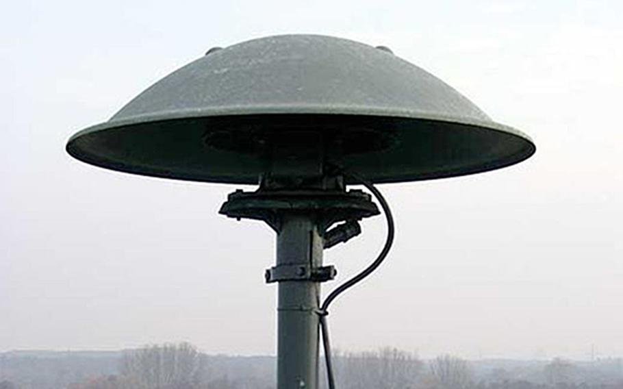 A siren on top of a building in Germany.There were some problems on Thursday, as the country tried out its national emergency warning system. In places, the sirens did not go off and the digital warning texts and apps were overloaded and either sent out delayed messages or none at all.

