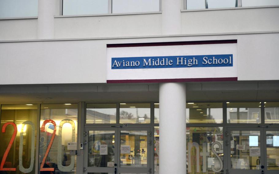 Middle school students at Aviano Air Base returned to classrooms Jan. 19, 2021, for the first time since the school went virtual in November due to coronavirus concerns.


