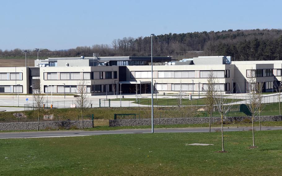 The middle and high school campus at Spangdahlem Air Base, Germany.
