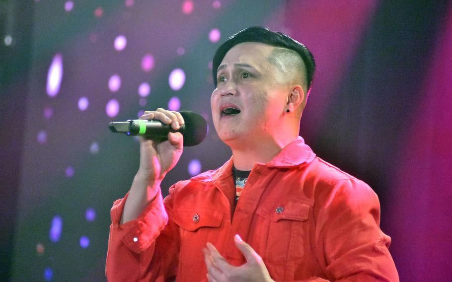 Melvin Penaflorida raised eyebrows by singing a duet by himself during taping of Aviano's Got Talent on Tuesday, Feb. 16, 2021.

