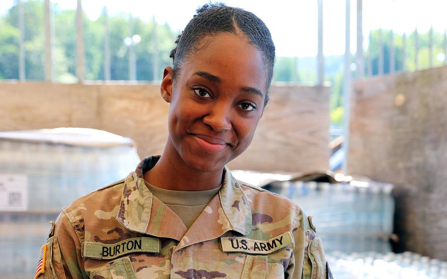 Sgt. Monesha L. Burton died in a two-car traffic accident in Kaiserslautern, Germany, March 5, 2021, the Army said Wednesday. Public Health Command Europe is holding a memorial service for her Friday.

