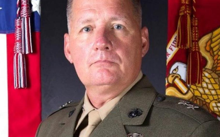 Maj. Gen. Tracy W. King, who previously served as director of expeditionary warfare in the office of the chief of naval operations, took command of Marines in Europe and Africa, Thursday, May 6, 2021, in Stuttgart, Germany. 

