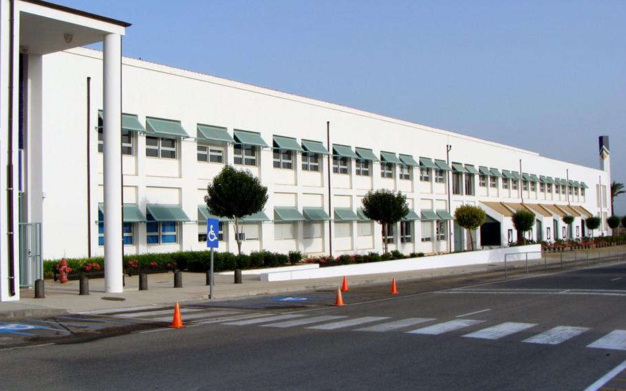 Students who vandalized the elementary school at Naval Station Rota, Spain, shown, and the middle/high schools will not be expelled, education and base officials say.
