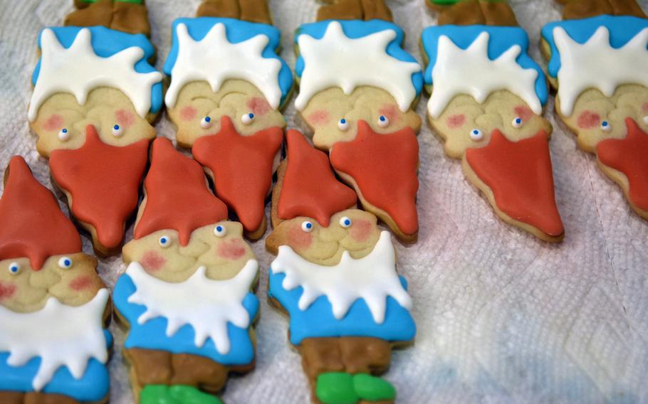 These gnomes were among thousands of homemade cookies donated for the annual cookie drive at Ramstein Air Base, Germany, Dec. 12, 2019.



