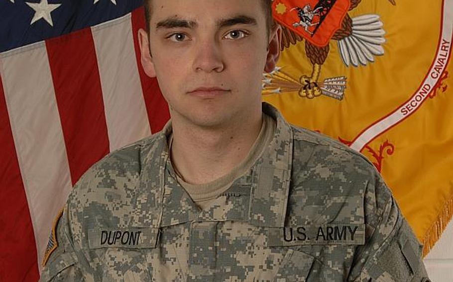 Spc. Steven L. Dupont was killed Sunday in Afghanistan by a roadside bomb attack.