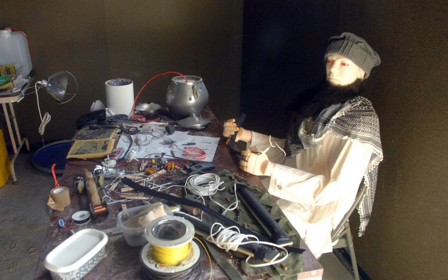 The "Badger Team" uses a mock-up of a bomb-maker&#39;s lair at Hohenfels to train soldiers on the latest counter-IED (improvised explosive device) tactics.