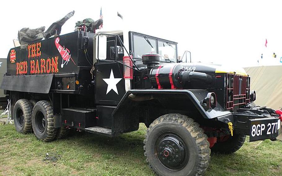 "The Red Baron" gun truck was displayed at the 2011 War and Peace show July 20-24 in Paddock Wood, England, by a living-history group named Rolling Thunder. The truck is a replica of the one used in the Vietnam War by Army Sgt. Wayne Dobos and his team. Photos provided by Dobos of the original gun truck were used in the re-creation. 
