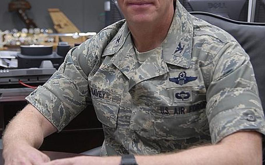 Air Force Col. Peter Davey is commander of the 603rd Air and Space Operations Center at Ramstein Air Base, Germany.