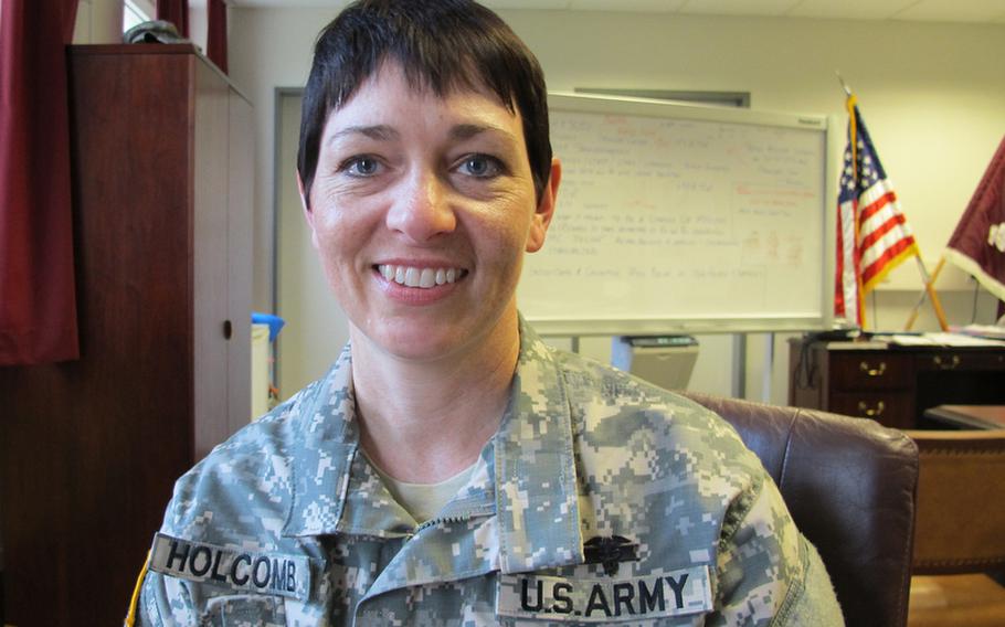 Col. Barbara Holcomb is the first nurse and the second woman to command Landstuhl Regional Medical Center since it opened in 1953.