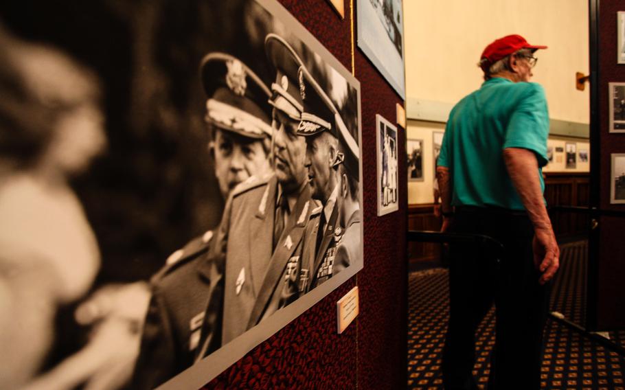 After a final retreat ceremony symbolizing the end of the U.S. Army presence in Heidelberg, Germany, guests were invited to tour the home previously occupied by commanders of U.S. Army Europe. Photos from the U.S. Army's nearly seven decades in the city were on display.