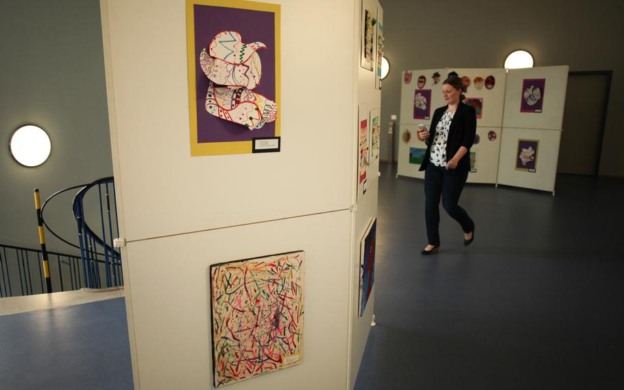 Art produced by American students at DODDS schools in Rheinland Pfalz hangs in the German-American library in Kaiserslautern's Atlantic Academy. The exhibit, which opens Monday, May 18, 2015, and runs through May 29, features dozens of pieces from American elementary and middle schools in Baumholder, Kaiserslautern, Landstuhl, Ramstein and Vogelweh. The show is open 9 a.m. to 5 p.m. Monday through Thursday and 9 a.m. to 2 p.m. Fridays. The library is located at Lauterstrasse 2, Kaiserslautern.

Matt Millham/Stars and Stripes