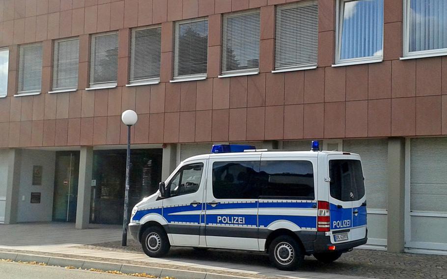 The trial continued Tuesday, Aug. 27, 2019, at the courthouse in Zweibruecken, Germany, of two of three men charged in connection with the violent invasion of an American family's home in Landstuhl in February.
