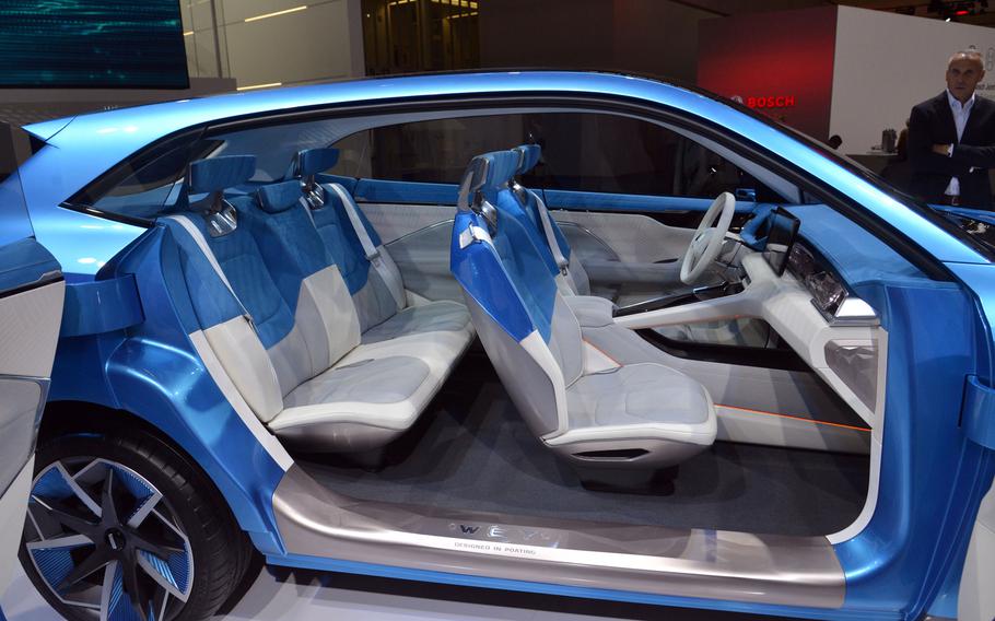 A look inside the Chinese Wey S concept car at the IAA in Frankfurt. A number of Chinese manufactures have cars on display at the international car show.