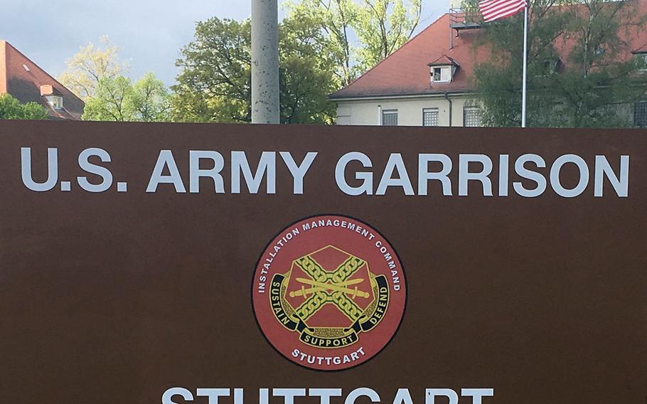 U.S. Army Garrison Stuttgart headquarters at Panzer Kaserne in Boeblingen, Germany. The Army in Stuttgart announced a surge in Oct. 2019, to help clear a huge backlog of home repair work orders.