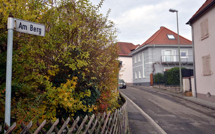 An airman was found sleeping in a parked car on which he'd punched out the window on Am Berg in Landstuhl, Germany, Nov. 9, 2019. The airman, who was inebriated and erroneously thought the car was his, was detained by German law enforcement officers and handed over to U.S. military police.