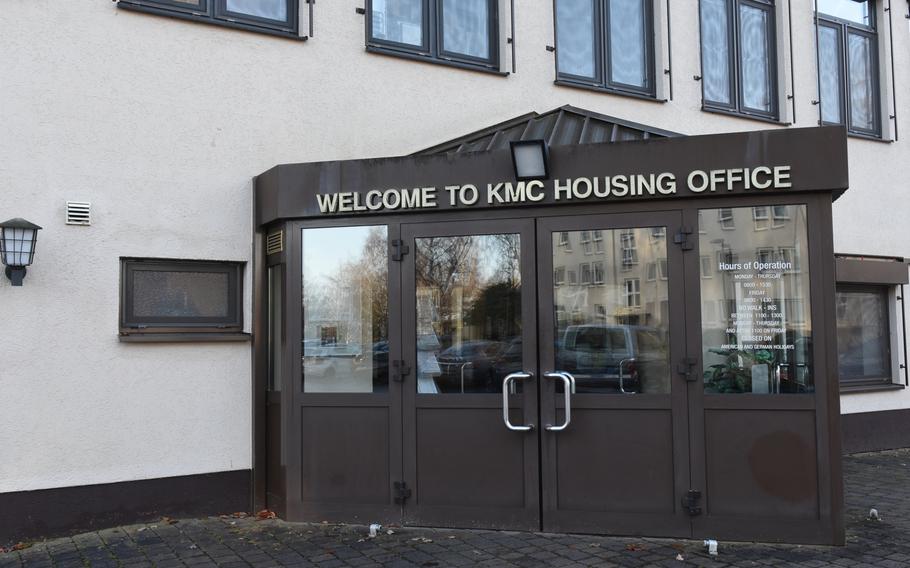 The KMC Housing Office on Vogelweh, an air base near Kaiserslautern, Germany, serves the largest U.S. military community overseas. The housing office will no longer vet off-base rental leases for excessive rates, meaning landlords who charge higher rents will be able to list their property with the housing office.
