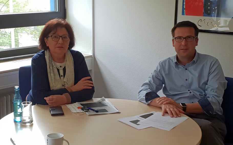 Marlies Kohnle-Gros, left, and Marcus Klein of the German Christian Democratic Union political party have launched a probe into the taxation of Americans in Germany, they said in May 2020. 