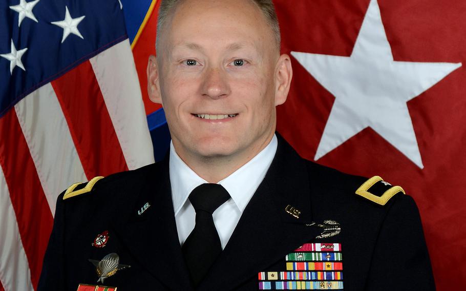 U.S. Army Reserve Brig. Gen. Michael T. Harvey, commander of the 7th Mission Support Command in Kaiserslautern, Germany, was suspended June 2, 2020, pending the outcome of an investigation.
