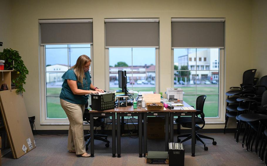 Public health nurse Jennifer Williams is part of a team with U.S. Army Garrison Italy that searches out close contacts of people who test positive for the coronavirus and tests them, too, to help curb the virus's spread.