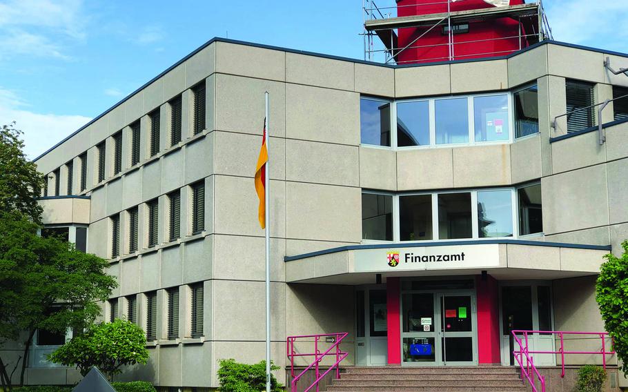 A questionnaire sent out by the tax office servicing the Landstuhl-Kusel region, pictured, seeks to to gather personal information about U.S. military personnel to build tax-liability cases against troops, service members and Defense Department civilians say.