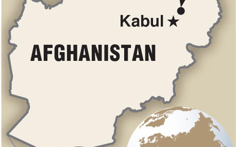 Map of Afghanistan locating Bagram Air Base, just north of Kabul. 