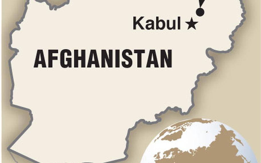 Map of Afghanistan locating Bagram Air Base, just north of Kabul.