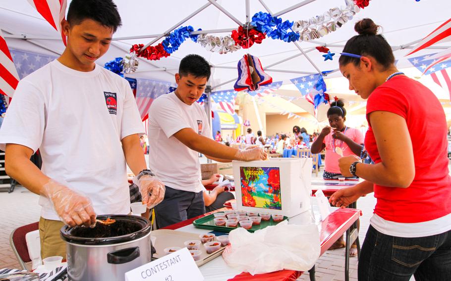 The ''Freedom Rocks'' Fourth of July Celebration, put on by Morale, Welfare and Recreation at Naval Support Activity Bahrain, featured a chili cook-off, on July 3, 2014.