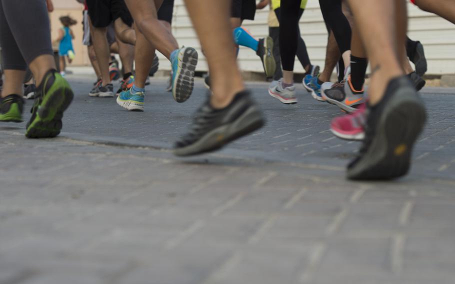 About 70 runners took part in Naval Support Activity Bahrain's Pride Month three-kilometer race June 17, 2015.

