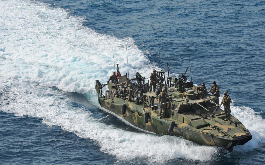 A riverine command boat of the type involved in the incident in the Persian Gulf on Jan. 12, 2016.