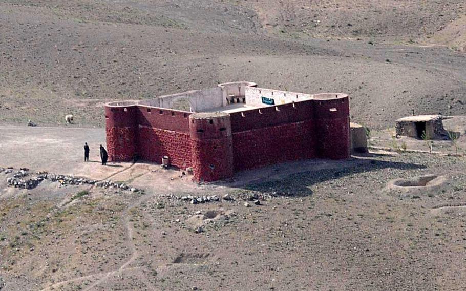 A 2011 aerial photo shows a Pakistani border security facility near the Afghanistan-Pakistan border. Strongholds like this are located up and down the 1,400-mile Afghanistan-Pakistan border, also called the Durand Line.