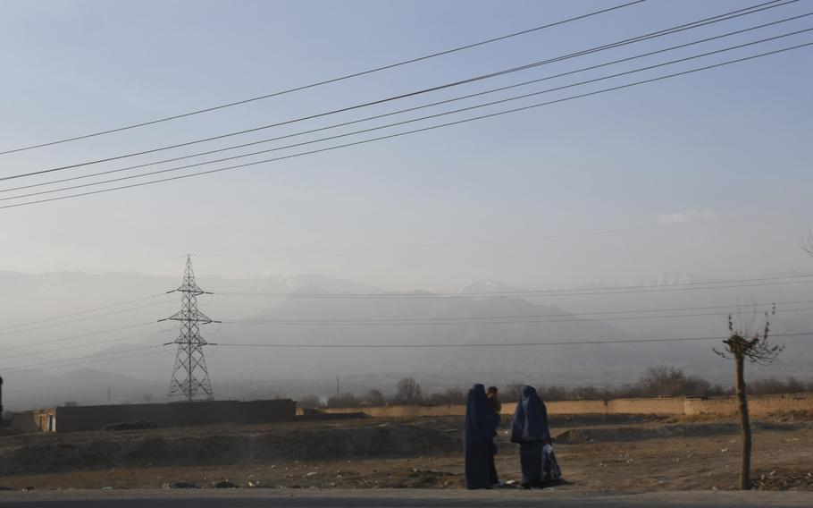 The United States has funded the construction of high power lines like the ones pictured here on Sunday, Dec. 24, 2017, in Parwan province in the hopes of electrifying Afghanistan and bringing economic development as well as lower costs for powering equipment at the many Afghan military outposts dotting the country's landscape.

