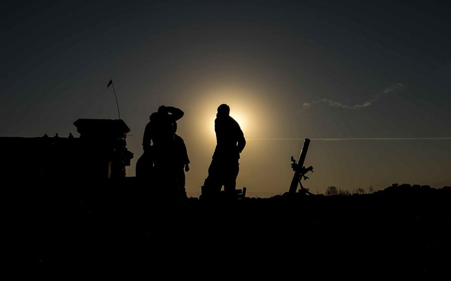 Members of the 10th Special Operations Kandak Commandos are seen north of Kunduz City, Kunduz province, Afghanistan, in January 2018. The U.S. military said Friday, March 22, 2019, that two U.S. servicemembers were killed while conducting an operation in Kunduz province.