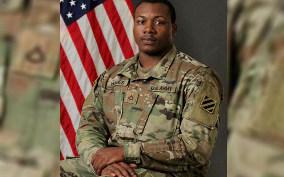 Spc. Miguel L. Holmes, 22, of Hinesville, Ga., died in Nangarhar province from wounds sustained in a noncombat incident, according to a Defense Department statement. The incident is under investigation.
