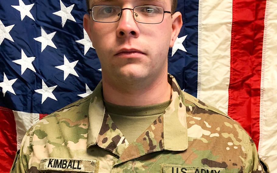 Spc. Branden Tyme Kimball, 21, of Central Point, Oregon, died Feb. 12, 2020, at Bagram Airfield, Afghanistan, in a noncombat incident.

