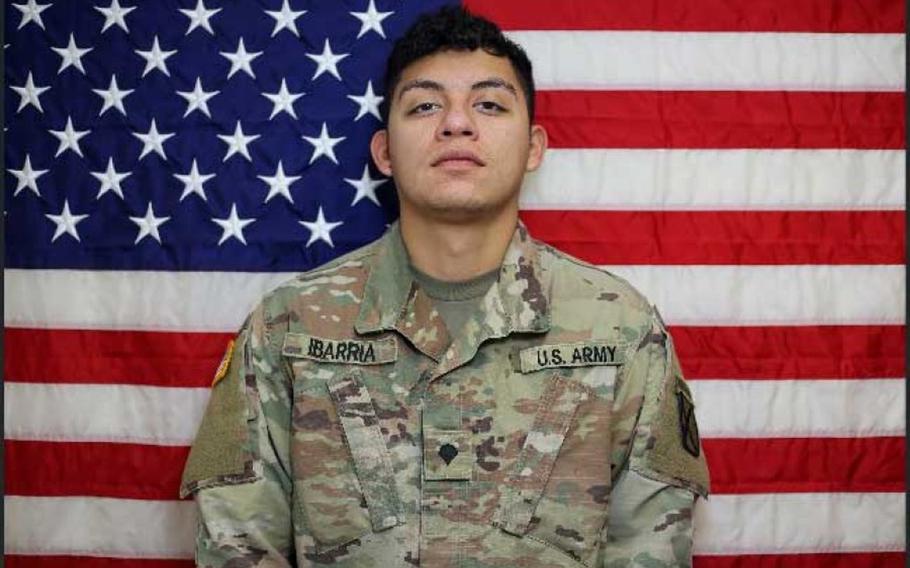 Spc. Vincent S. Ibarria, 21, died on July 3, 2020, in a vehicle rollover accident in western Farah province. 

