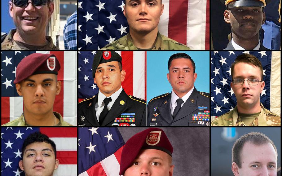 Ten American service members died in Afghanistan in 2020.