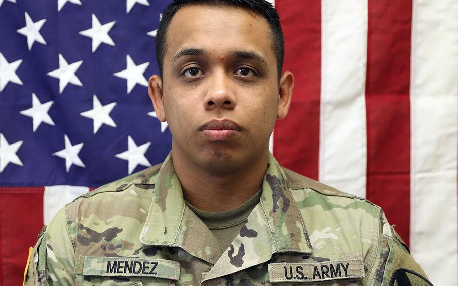 Army Spc. Juan Miguel Mendez Covarrubias, 27, of Hanford, Calif., was killed Wednesday, March 11, 2020, during a rocket attack in Iraq. He was with the 1st Cavalry Division's 1st Air Cavalry Brigade out of Fort Hood, Texas.