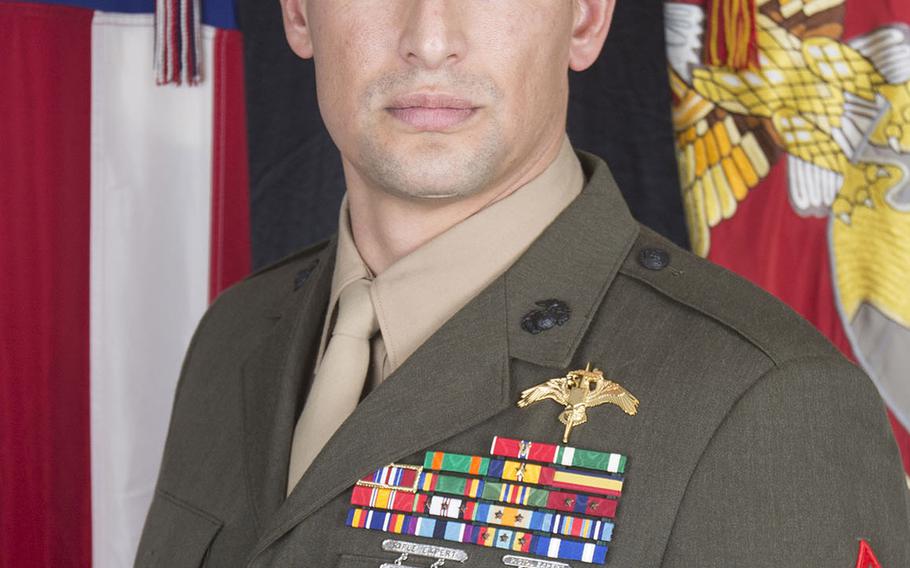 Gunnery Sgt. Diego D. Pongo, a critical skills operator from Simi Valley, Calif.,  suffered fatal wounds while accompanying Iraqi Security Forces during a mission to eliminate an ISIS stronghold in a mountainous area of north-central Iraq. He was 34 years old and assigned to 2nd Marine Raider Battalion.