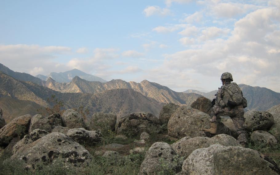 A soldier from the 101st Airborne Division patrols the Pech Valley in northeastern Afghanistan in 2010. The book ''The Hardest Place: The American Military Adrift in Afghanistan’s Pech Valley'' explores how the valley eventually became Taliban territory.