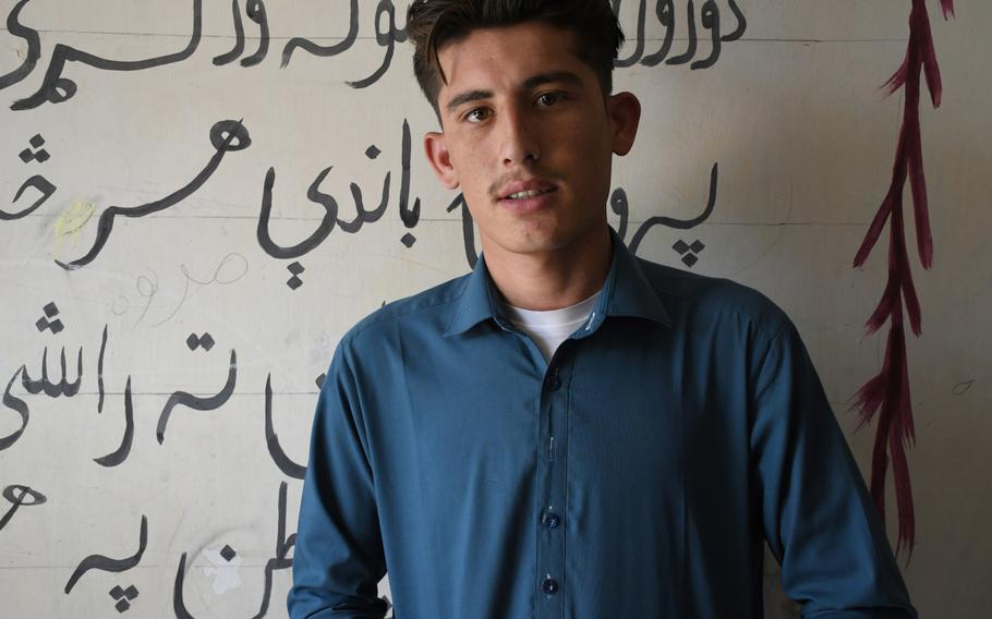 Murtaza, 18, voted for the first time in Afghanistan's presidential election on Saturday, Sept. 28, 2019. He said he said he hoped his vote could help make the country safer.