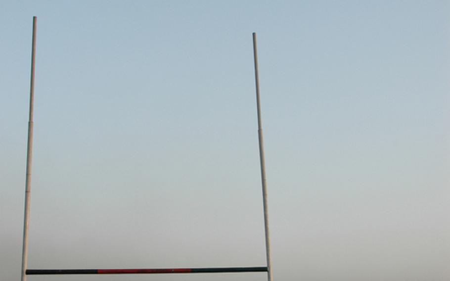 Players from Kabul United Rugby Club prepare for practice at Chaman-i-Huzuri park on Sunday.