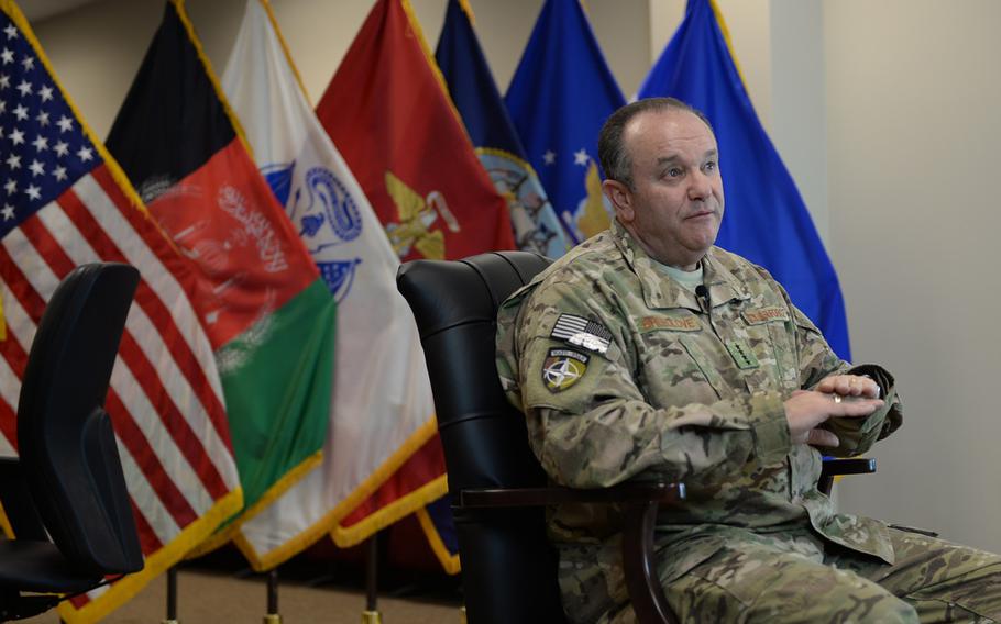 Supreme Allied Commander-Europe Air Force Gen. Philip Breedlove outlines the transition of U.S. forces to a post-combat mission in Afghanistan during a  Jan. 8, 2015 interview. In December, U.S. and NATO forces officially ended 13 years of combat operations in the country.