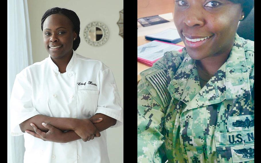 Chief Petty Officer Markeeta Hardin, also known as Chef Keeta, has been cooking most of her life. 
Courtesy Keeta Hardin