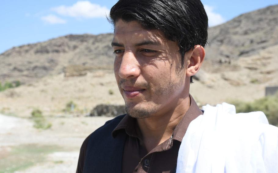 Afghan soldier Nematullah, speaks to Stars and Stripes in Kunar, Afghanistan, on Aug. 17, 2019, describing how he was captured by the Taliban in Uruzgan province a year before.