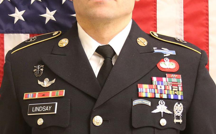 Army Sgt. 1st Class Will D. Lindsay, 33, of Cortez, Colo., died March 22, 2019, after being wounded during combat in northern Kunduz province.